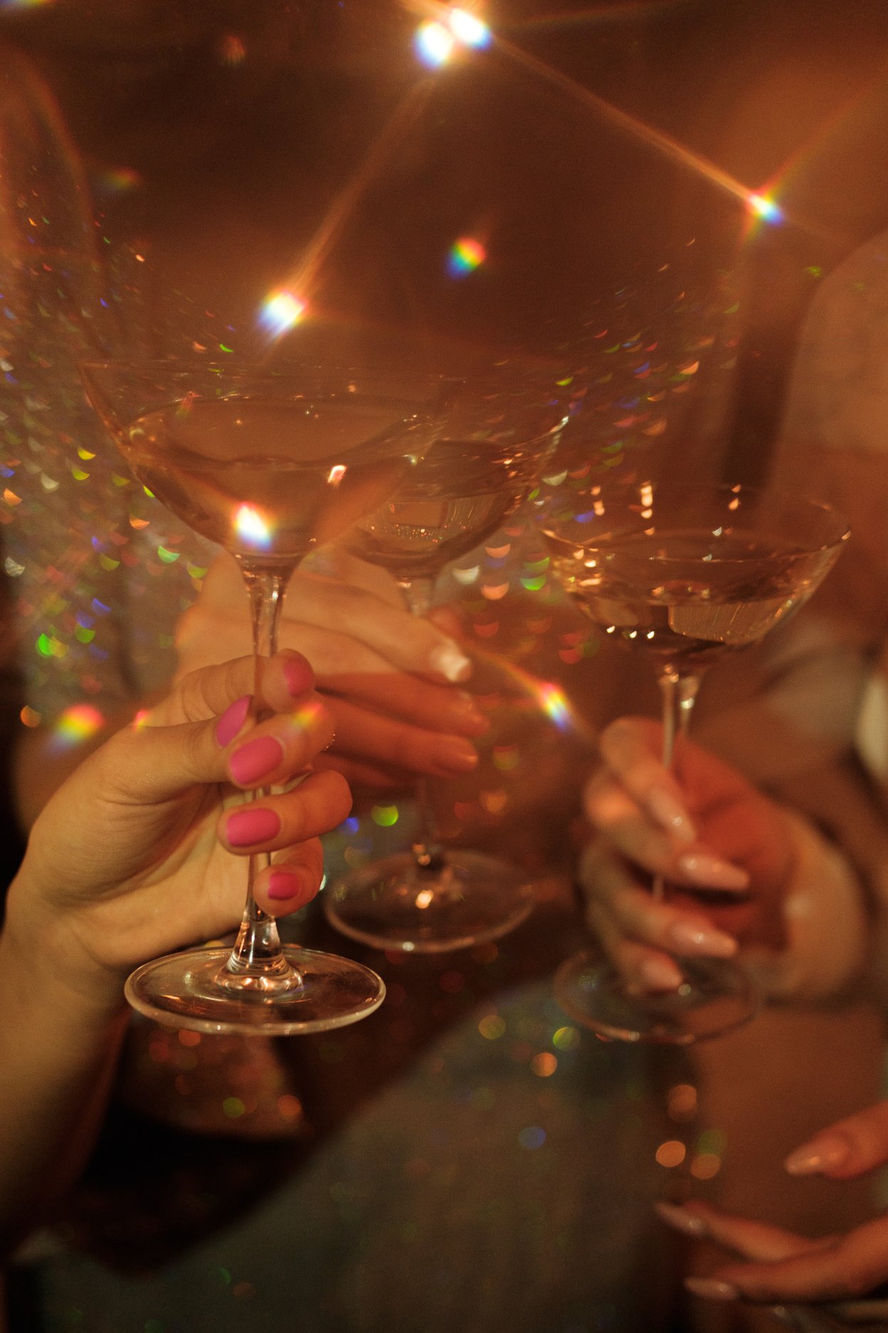 Women Clinking Glasses at a Party